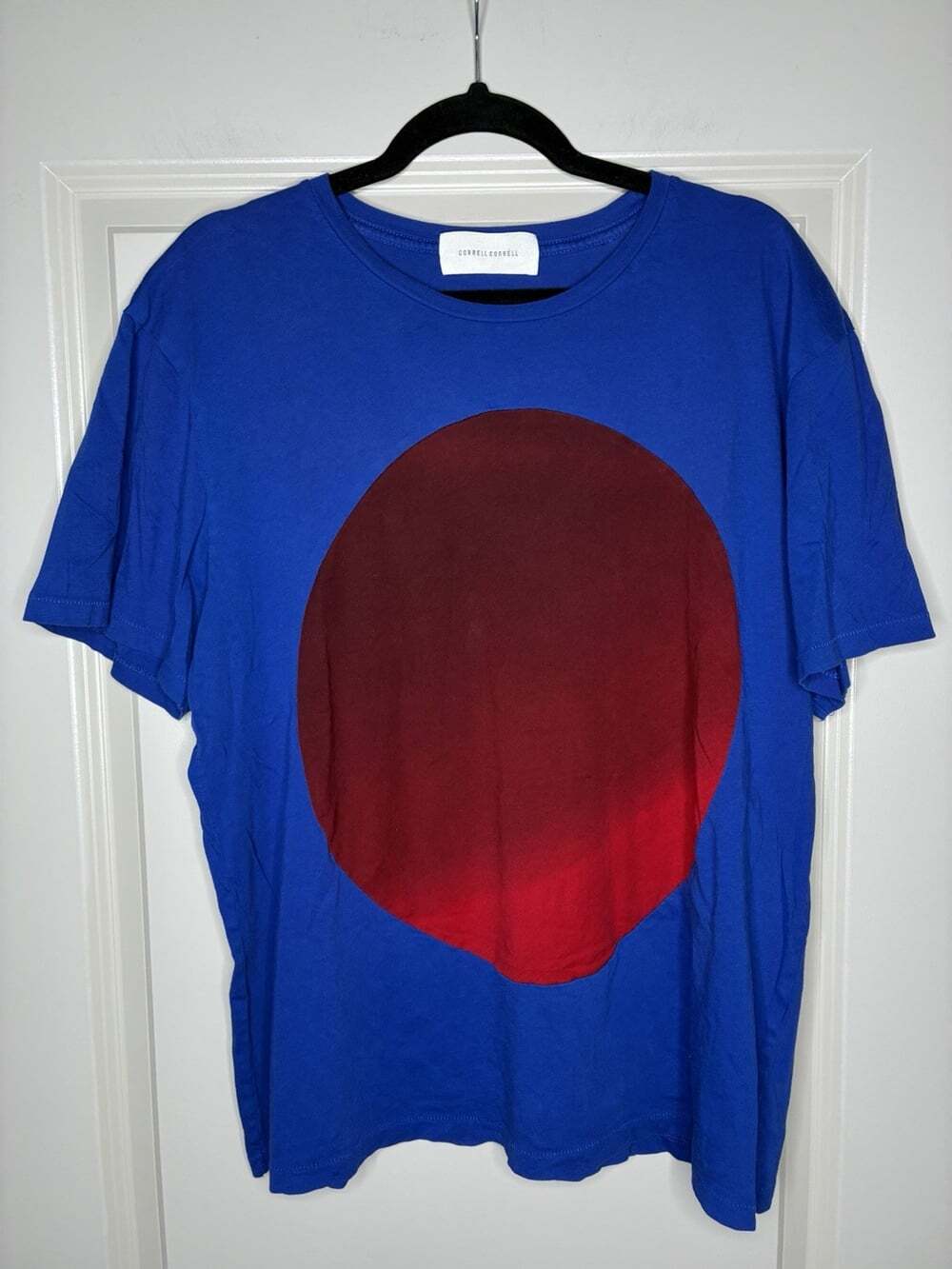 Correll Correll Circle T Shirt in Blue & Red Men's Size Medium